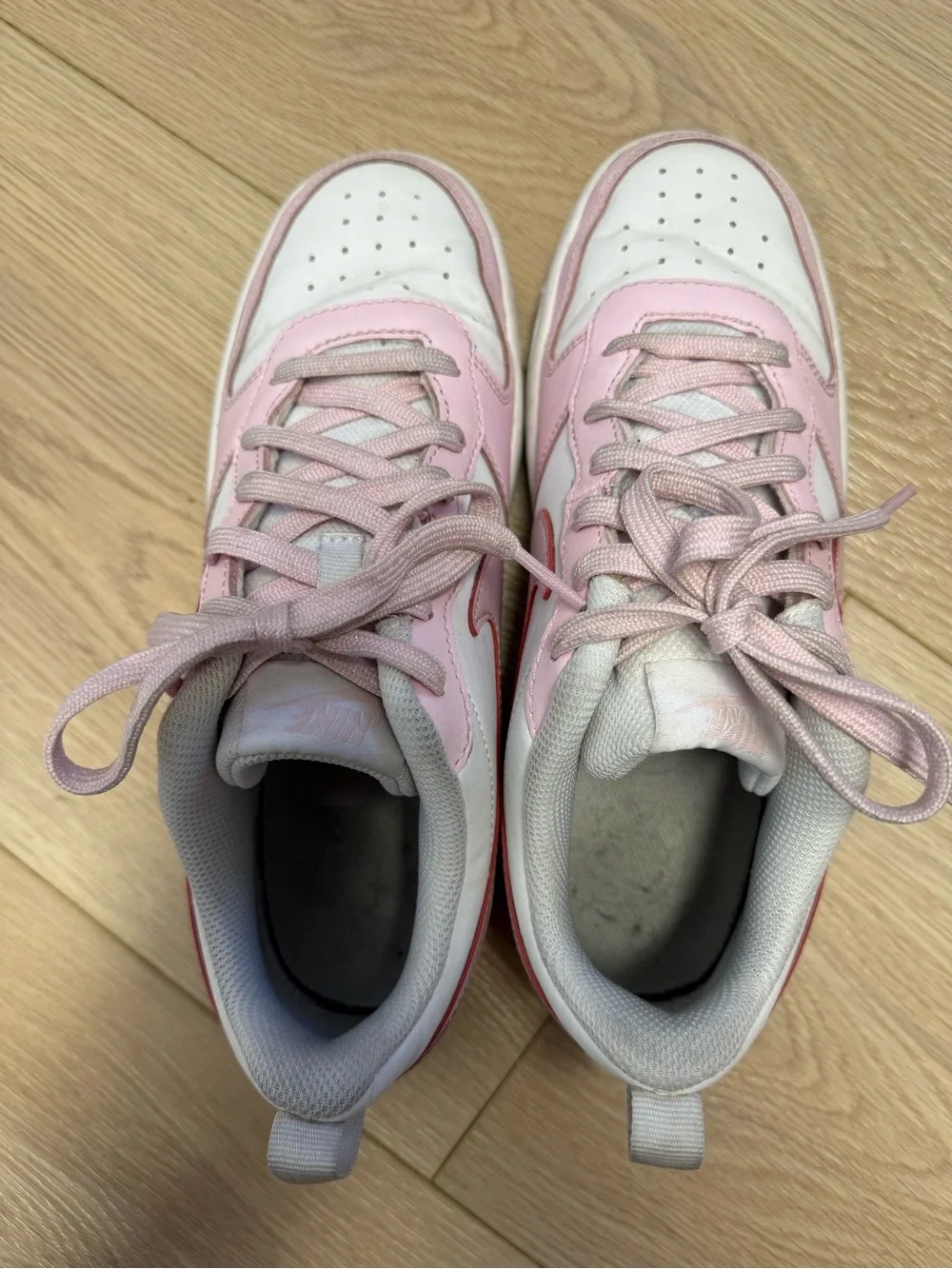 Nike Court Borough Low Recraft in Pink and White Size 7Y or Women’s 9